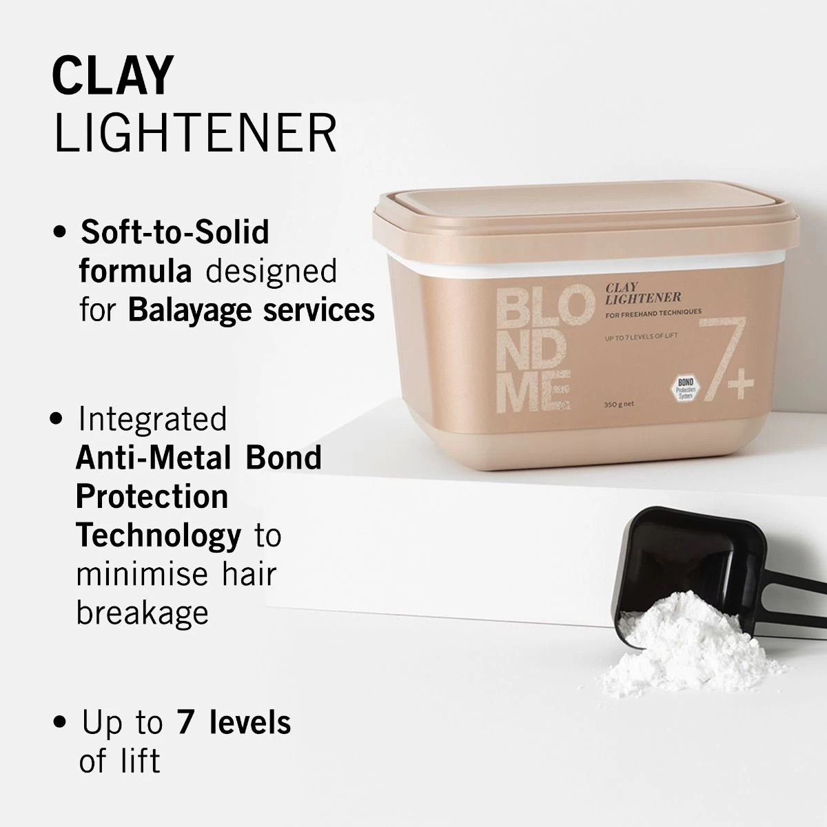 Schwarzkopf Blond Me Clay Lightener 350gr 6 Schwarzkopf Blond Me Clay Lightener 350gr - Afbeelding 4
