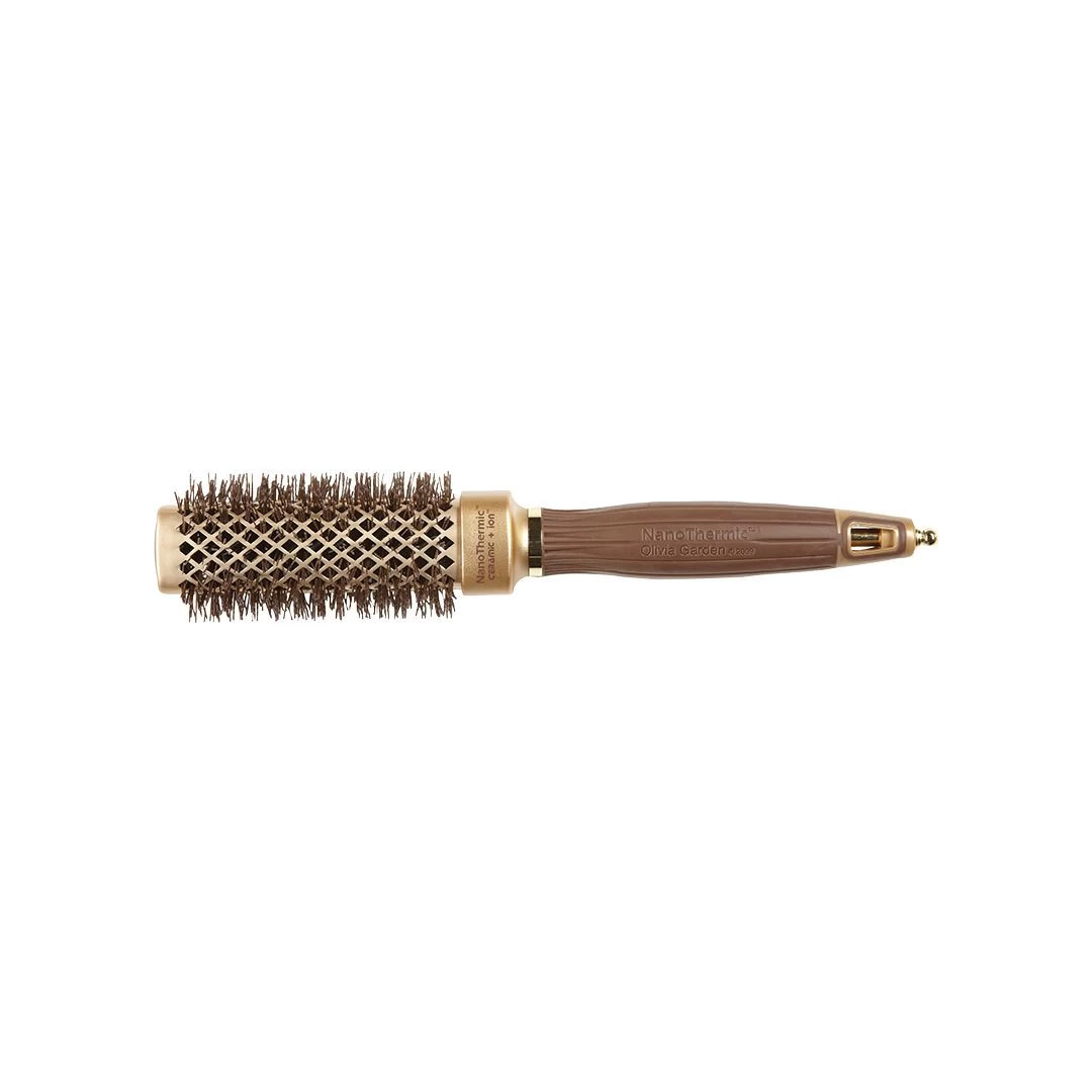 Olivia Garden Expert Blowout Straight Wavy Goud/Bruin 30mm 3 Olivia Garden Expert Blowout Straight Wavy Goud/Bruin 30mm