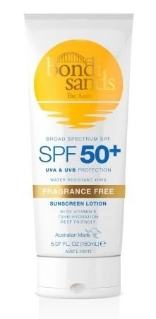 Bondi Sands Sunscreen Lotion SPF 50+ Fragrance Free 150ml