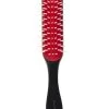 Denman D31 Borstel Medium 7-rij Freeflow Zwart/rood/wit -Schoonheids- En Haarproducten d31 f031sblk front min