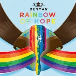 Denman D90L Tangle Tamer Ultra Paddle Brush Rainbow -Schoonheids- En Haarproducten rainbow blu hope fb