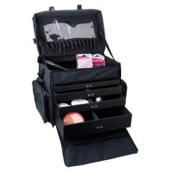 Sinelco Make Up Artist Bag Met Schouderriem Zwart