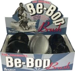 Denman D6 Borstel Rond Shampoo Massage Zwart/ Zilver Display+12st.